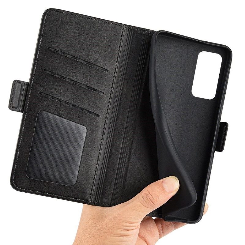 Cover voor Samsung Galaxy M13 Portemonnee Leren Mat Kunstleer Cover