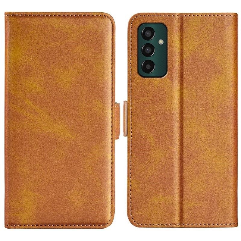 Cover voor Samsung Galaxy M13 Portemonnee Leren Mat Kunstleer Cover