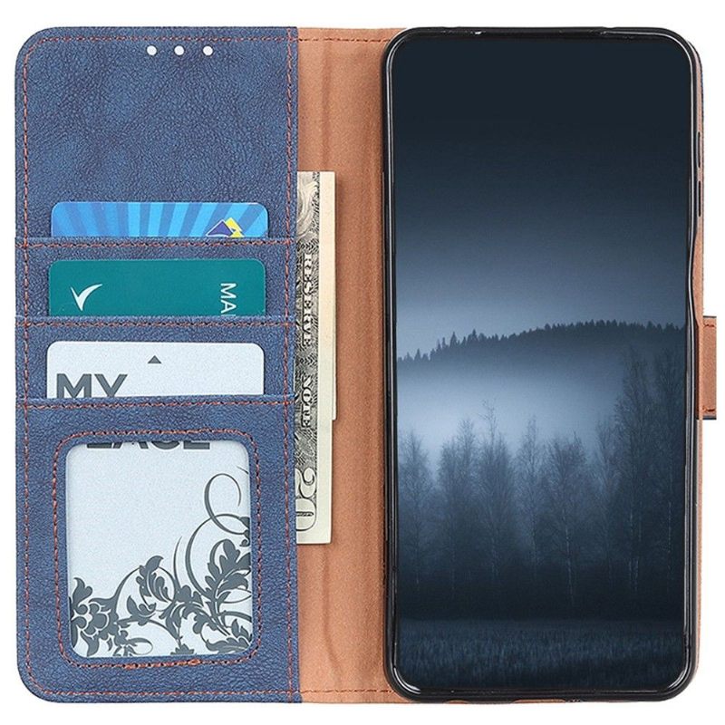 Folio-hoesje voor Samsung Galaxy M13 Khazneh Retro Leereffect
