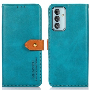 Folio-hoesje voor Samsung Galaxy M13 Khazneh Tweekleurig Kunstleer