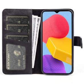 Folio-hoesje voor Samsung Galaxy M13 Tweekleurige Foliostandaard