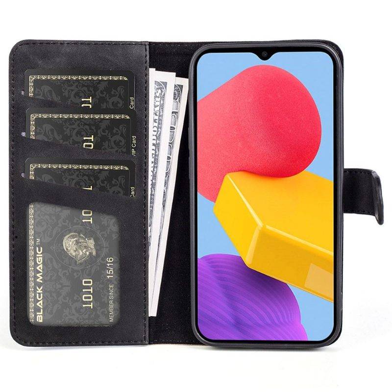 Folio-hoesje voor Samsung Galaxy M13 Tweekleurige Foliostandaard