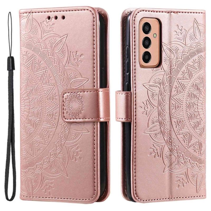 Leren Hoesje voor Samsung Galaxy M13 Zon Mandala