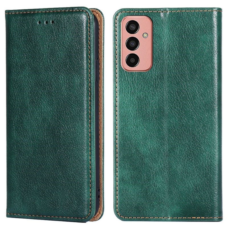 Telefoonhoesje voor Samsung Galaxy M13 Folio-hoesje Puur Kunstleer