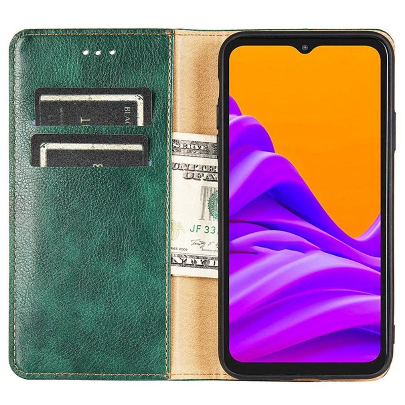 Telefoonhoesje voor Samsung Galaxy M13 Folio-hoesje Puur Kunstleer