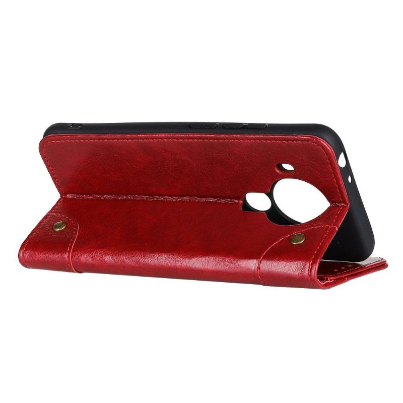 Cover voor Nokia 3.4 / Nokia 5.4 Anti-fall Simon Kunstleer Klinknagels