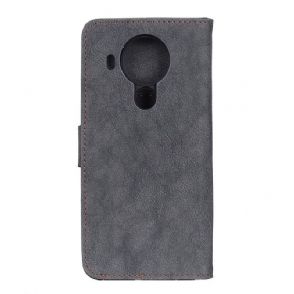 Folio-hoesje voor Nokia 3.4 / Nokia 5.4 Khazneh Retro Leereffect