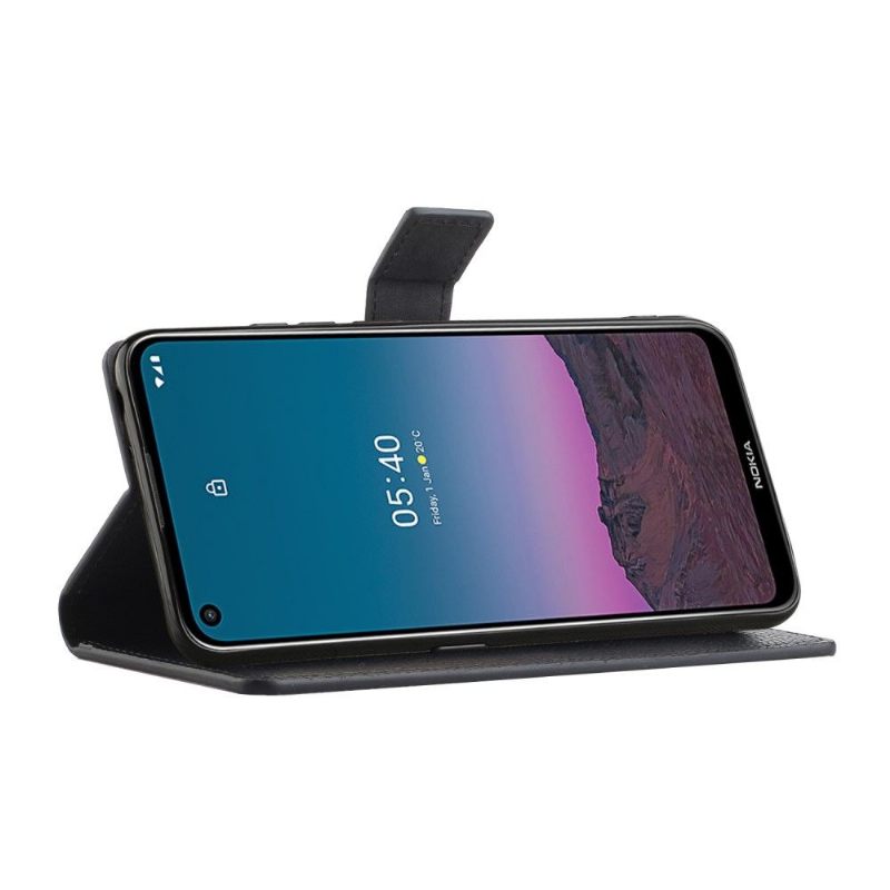 Folio-hoesje voor Nokia 3.4 / Nokia 5.4 Lychee-leerstijl Met Huideffect