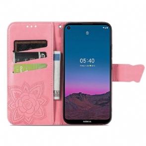 Folio-hoesje voor Nokia 3.4 / Nokia 5.4 Reliëfvlinder