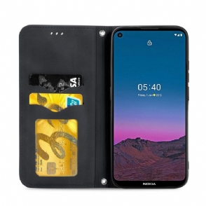 Folio-hoesje voor Nokia 3.4 / Nokia 5.4 Zakelijk Retro