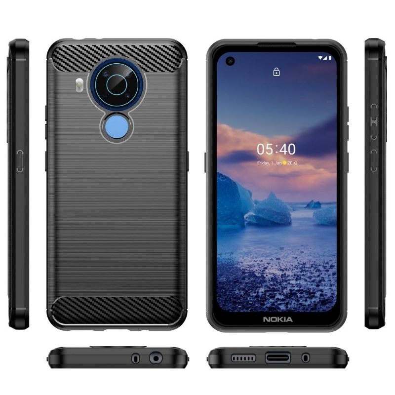 Hoesje voor Nokia 3.4 / Nokia 5.4 Geborsteld Siliconeneffect