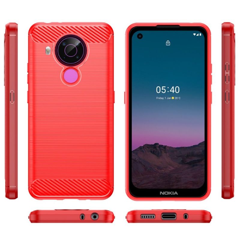 Hoesje voor Nokia 3.4 / Nokia 5.4 Geborsteld Siliconeneffect