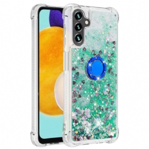 Hoesje voor Samsung Galaxy A54 5G Pailletten Met Ringsteun