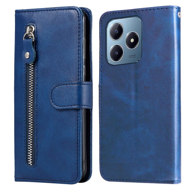 Leren Hoesje Realme C63 Etui Met Rits