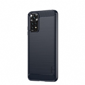 Hoesje voor Xiaomi Redmi Note 11 / 11S Mofi Geborsteld Koolstofvezel