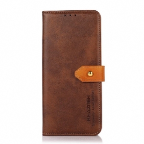 Leren Hoesje voor Xiaomi Redmi Note 11 / 11S Met Khazneh-riem