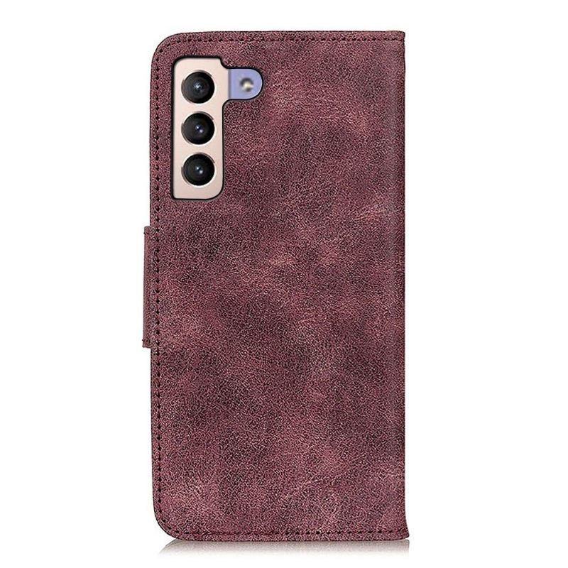 Cover voor Samsung Galaxy S22 Plus 5G Edouard Kunstleer Vintage