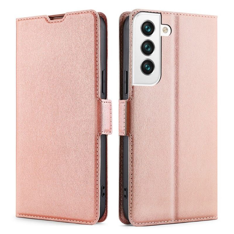 Folio-hoesje voor Samsung Galaxy S22 Plus 5G Anti-fall Kunstleer Minimalistisch Bedrijf