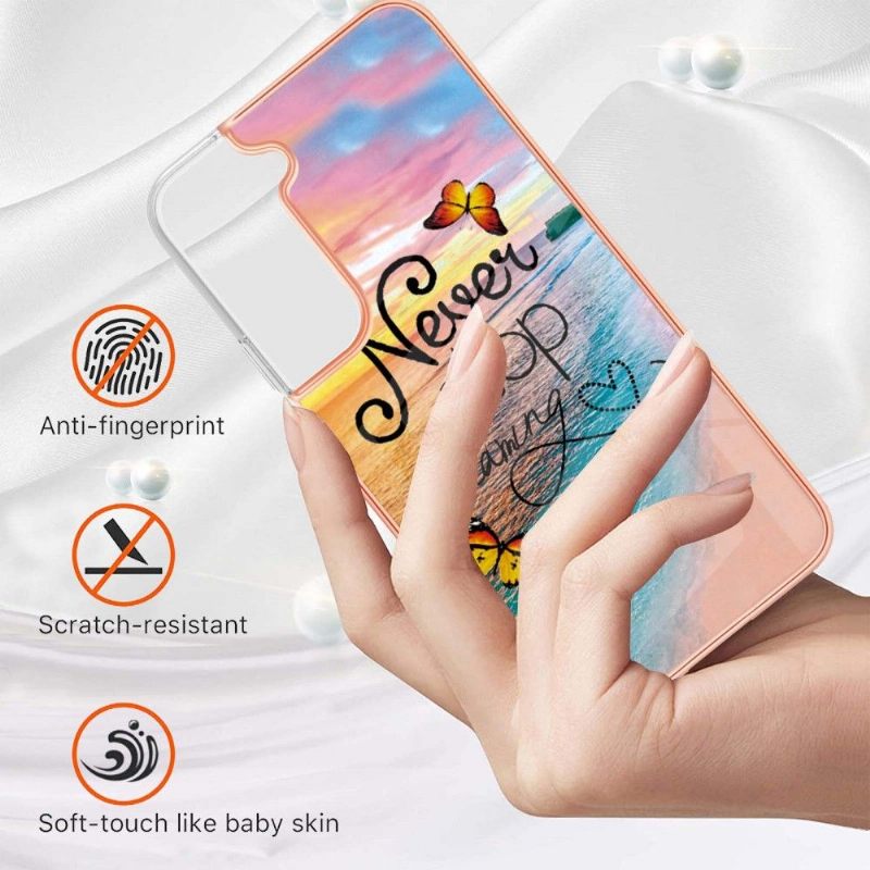 Hoesje voor Samsung Galaxy S22 Plus 5G Anti-fall Stop Nooit Met Dromen