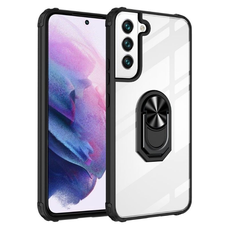 Hoesje voor Samsung Galaxy S22 Plus 5G Bescherming Hoesje Transparant Met Ring