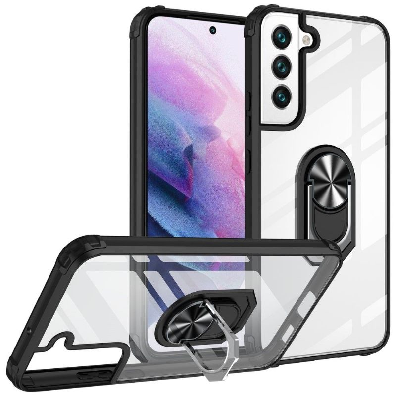 Hoesje voor Samsung Galaxy S22 Plus 5G Bescherming Hoesje Transparant Met Ring