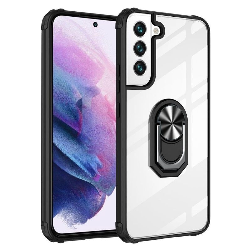 Hoesje voor Samsung Galaxy S22 Plus 5G Bescherming Hoesje Transparant Met Ring