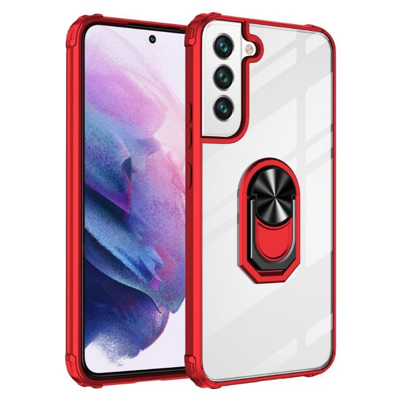 Hoesje voor Samsung Galaxy S22 Plus 5G Bescherming Hoesje Transparant Met Ring