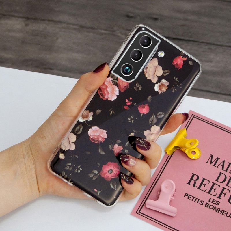 Hoesje voor Samsung Galaxy S22 Plus 5G Lichtgevende Bloemen