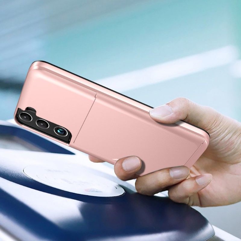 Hoesje voor Samsung Galaxy S22 Plus 5G Locard Kaarthouder Met Mat Effect