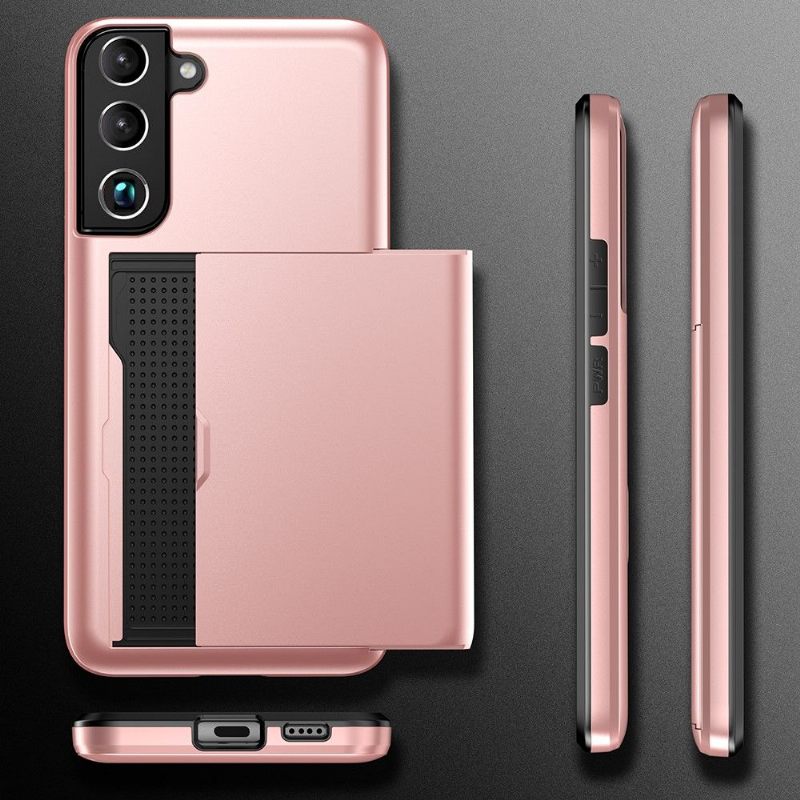 Hoesje voor Samsung Galaxy S22 Plus 5G Locard Kaarthouder Met Mat Effect