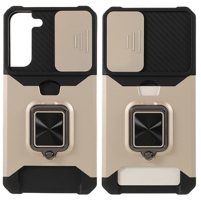 Hoesje voor Samsung Galaxy S22 Plus 5G Ondersteuningsfunctie Voor Cameraschuif