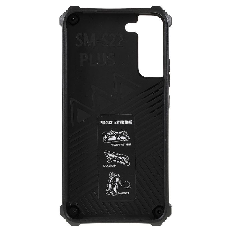 Hoesje voor Samsung Galaxy S22 Plus 5G Ondersteuningsfunctie Voor Militaire Camouflage