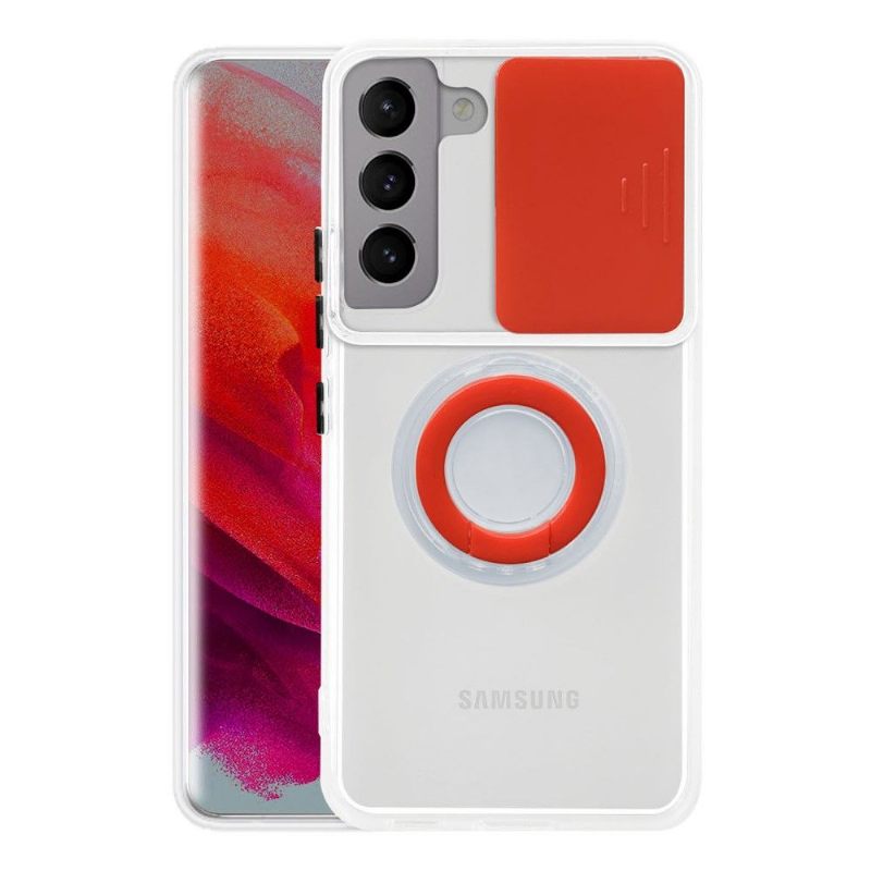 Telefoonhoesje voor Samsung Galaxy S22 Plus 5G Bescherming Met Ring En Camera Cover
