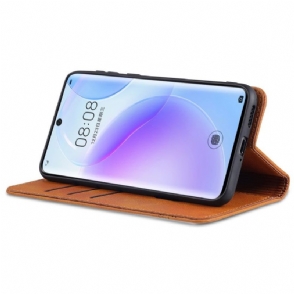 Case voor Huawei P50 Pro Portemonnee Leren Azns Kunstleer