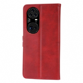 Cover voor Huawei P50 Pro Kitten Met Mat Leereffect