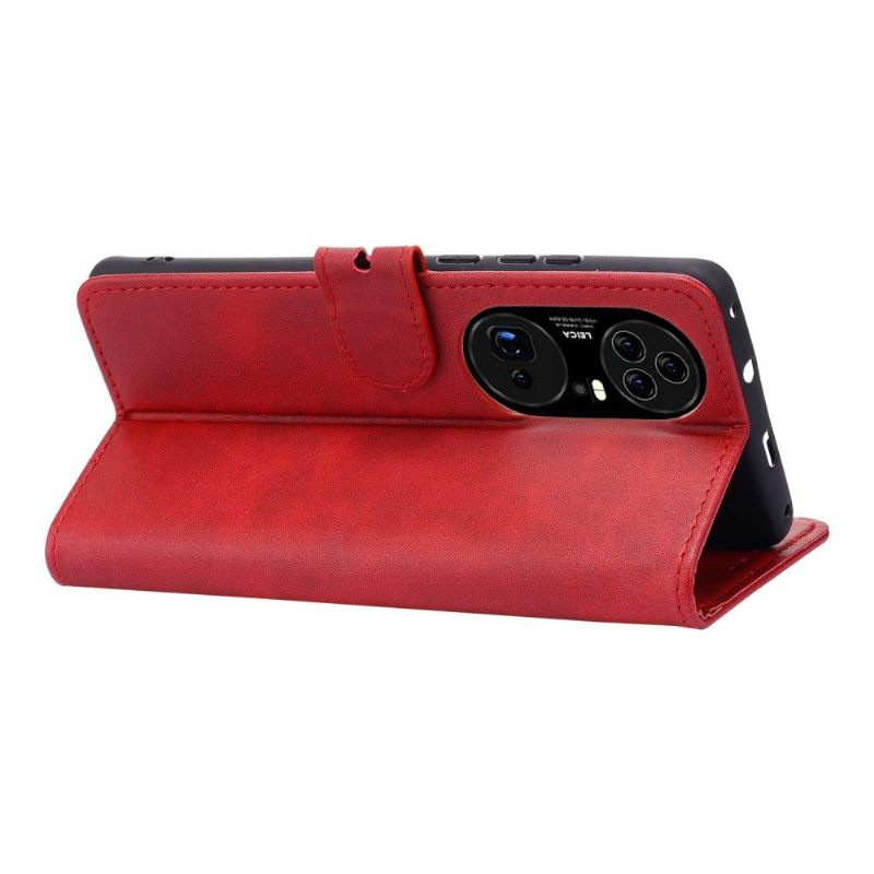Cover voor Huawei P50 Pro Kitten Met Mat Leereffect