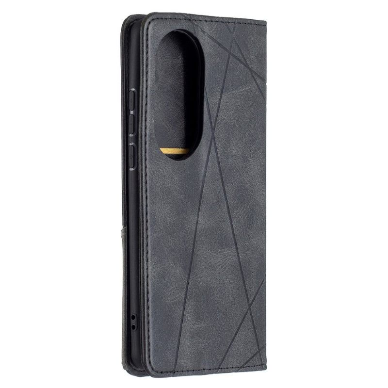 Folio-hoesje voor Huawei P50 Pro Célinia Style Lederen Kaarthouder