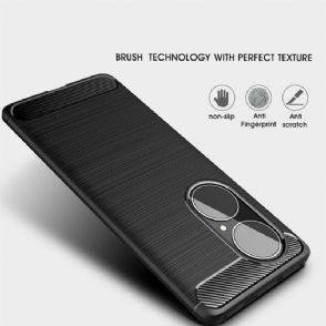 Hoesje voor Huawei P50 Pro Geborsteld Siliconeneffect