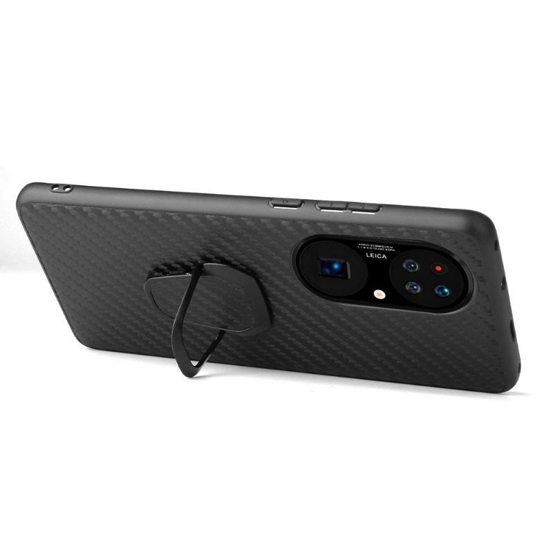Hoesje voor Huawei P50 Pro Ondersteuningsfunctie Voor Koolstofvezel