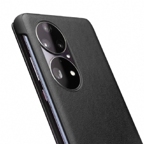 Leren Hoesje voor Huawei P50 Pro Bescherming Folio-hoesje Leren Raam