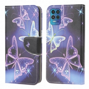Folio-hoesje voor Moto G100 Vlinders