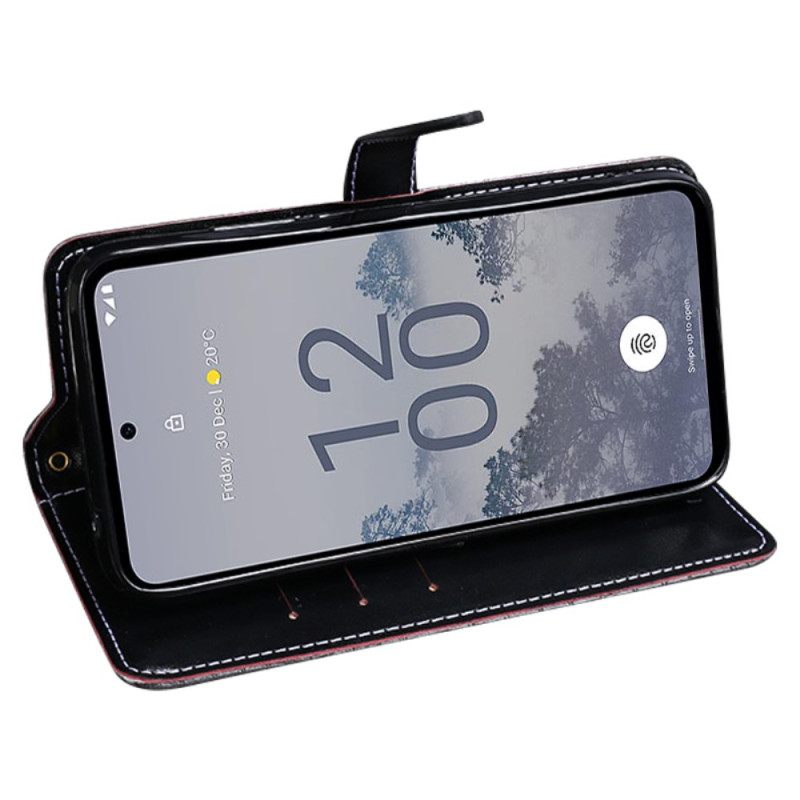 Folio-hoesje Asus Zenfone 10 Idewei Krokodilstijl