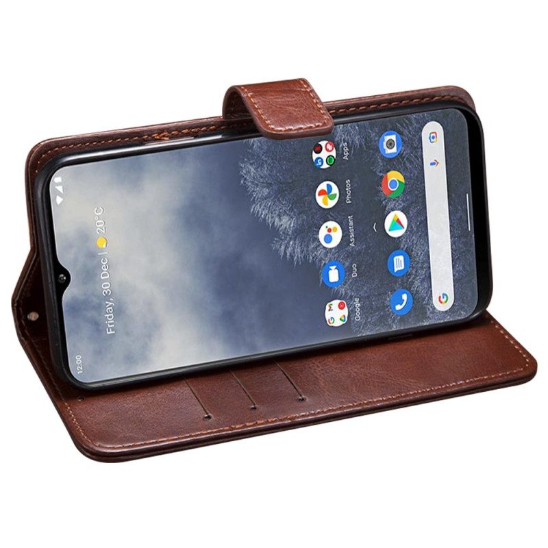 Folio-hoesje Asus Zenfone 10 Telefoonhoesje Idewei Retro Kunstleer