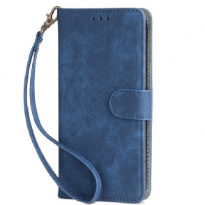 Leren Hoesje Asus Zenfone 10 Rfid Suède-effect Bescherming Hoesje