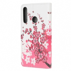 Folio-hoesje voor Huawei P40 Lite E Anti-fall Japanse Abrikoos
