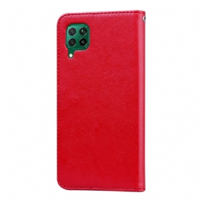 Folio-hoesje voor Huawei P40 Lite E Roos Reliëf