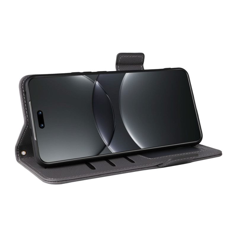 Bescherming Hoesje Huawei Nova 13 Pro Lychee Imitatieleren Bandje