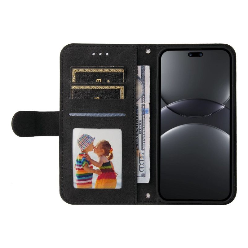 Folio-hoesje Huawei Nova 13 Pro Telefoonhoesje Decoratieve Klinknagel En Koord