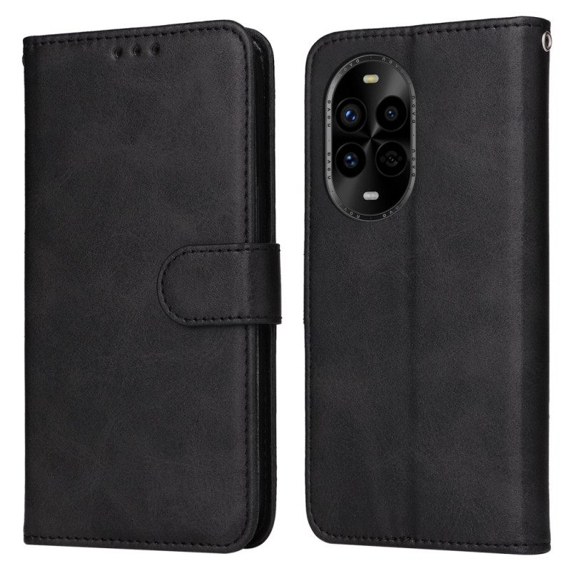 Leren Hoesje Huawei Nova 13 Pro Bandje Met Leer-effect Bescherming Hoesje