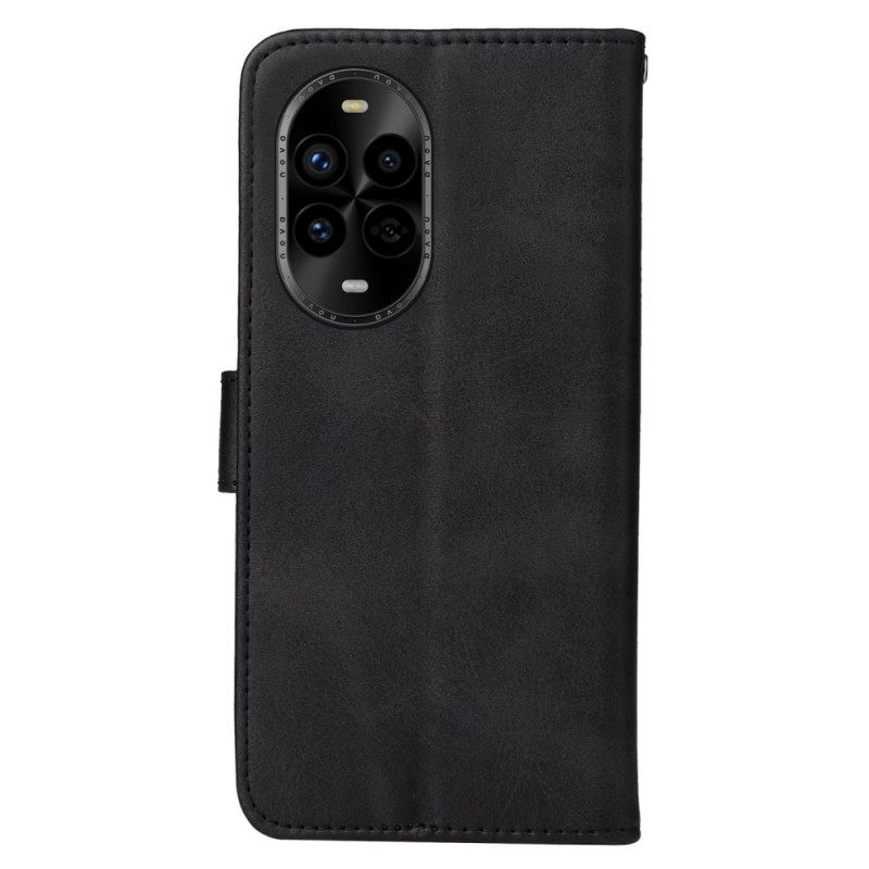 Leren Hoesje Huawei Nova 13 Pro Bandje Met Leer-effect Bescherming Hoesje